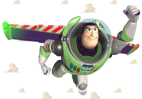 Buzz l'Éclair en vol